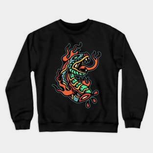 burning snake Crewneck Sweatshirt